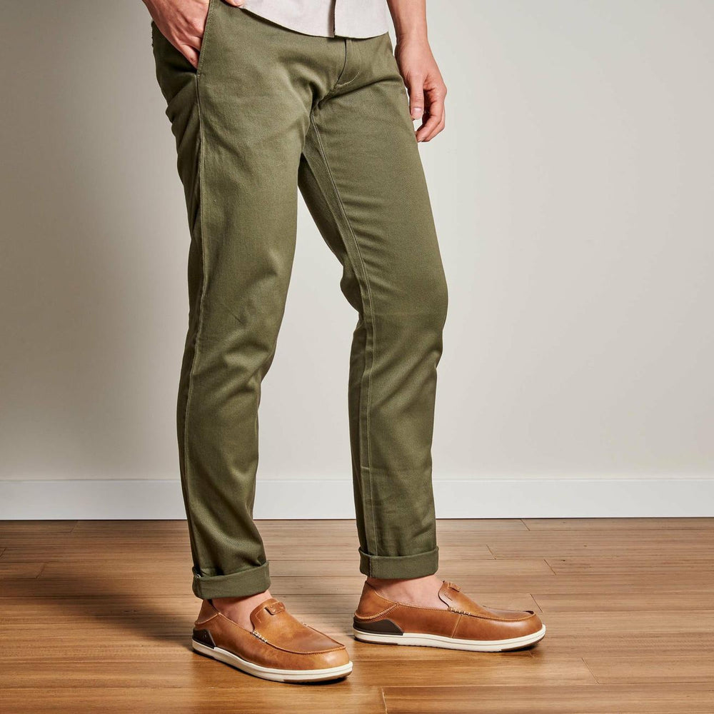 Olukai Kākaha Leather Slip-On Shoes - Fox | Men Slip-On