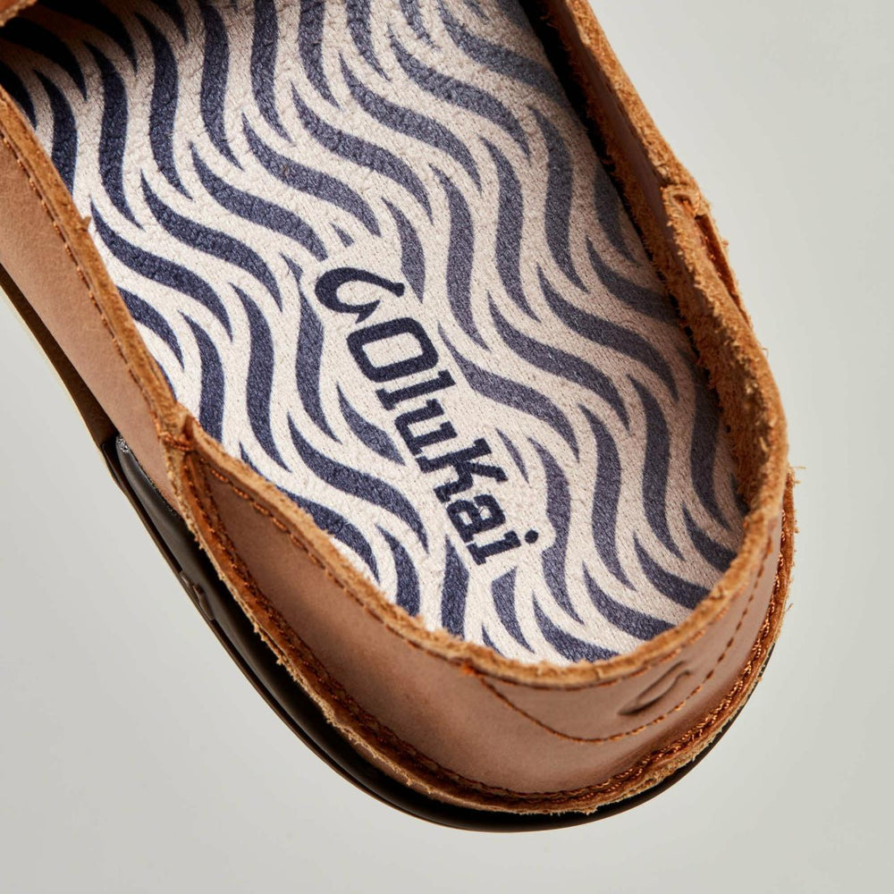 Olukai Kākaha Leather Slip-On Shoes - Fox | Men Slip-On