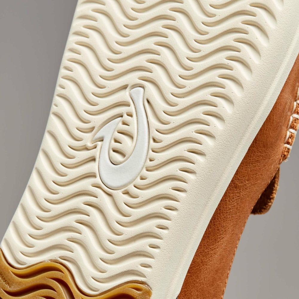 Olukai Kākaha Leather Slip-On Shoes - Fox | Men Slip-On