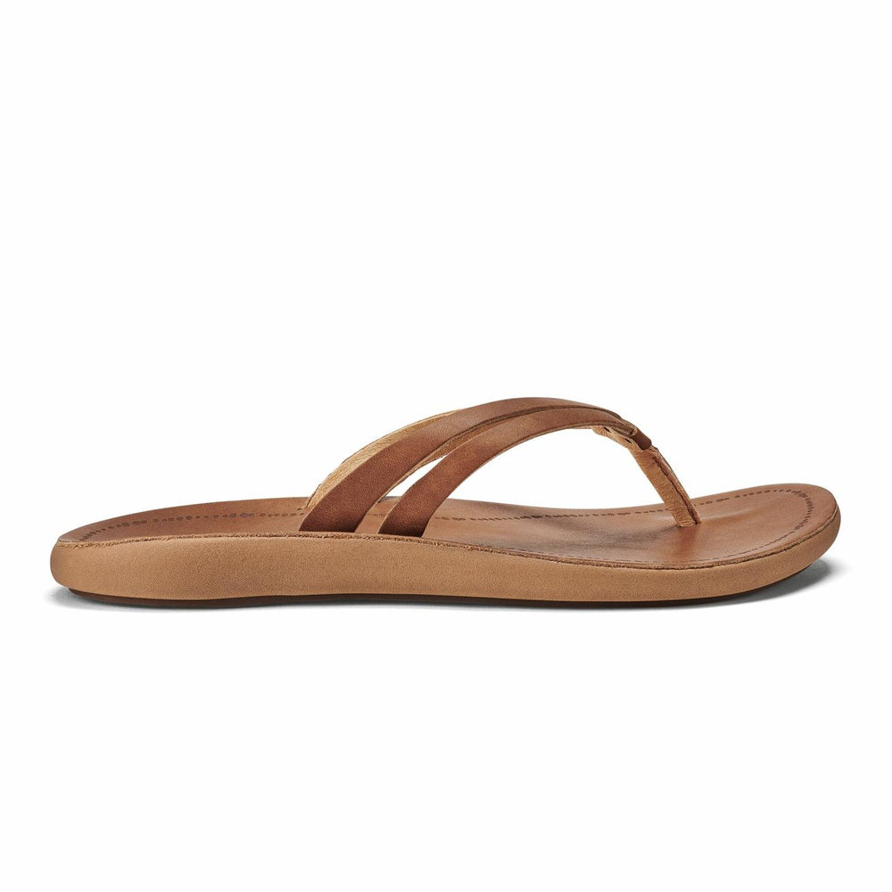 Olukai Kāpehe Luana Leather Sandals - Sahara | Women Leather