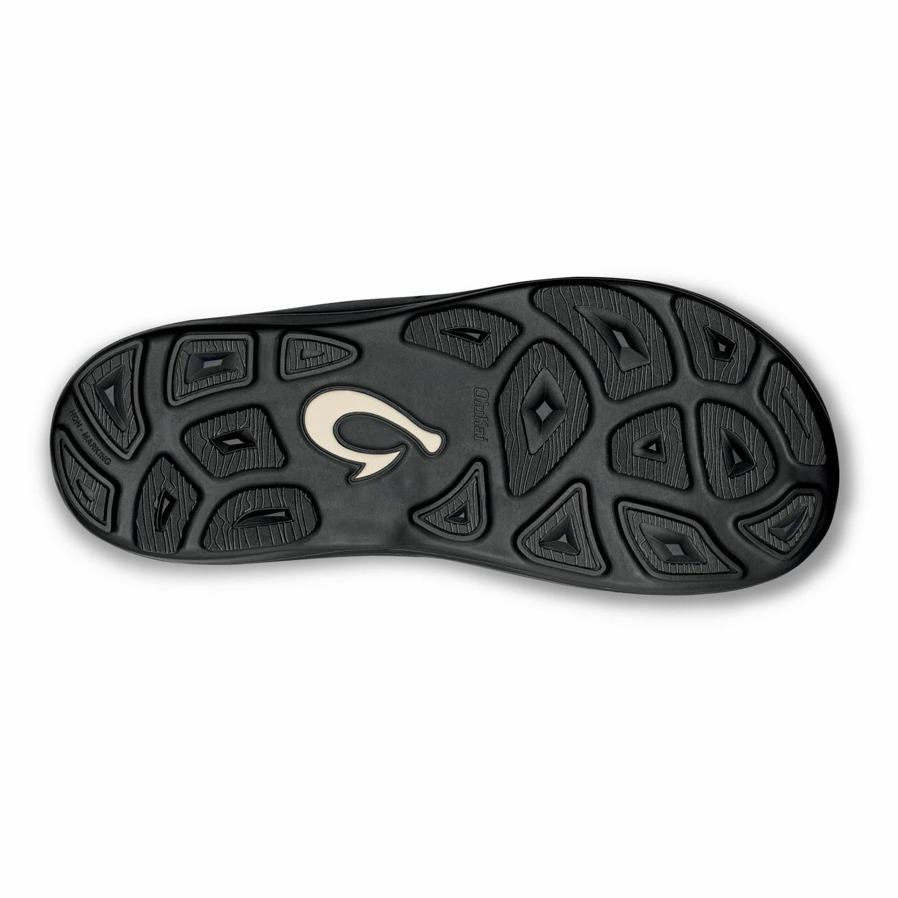 Olukai Kīpī Comfortable Beach Sandals - Black | Men Water-Friendly