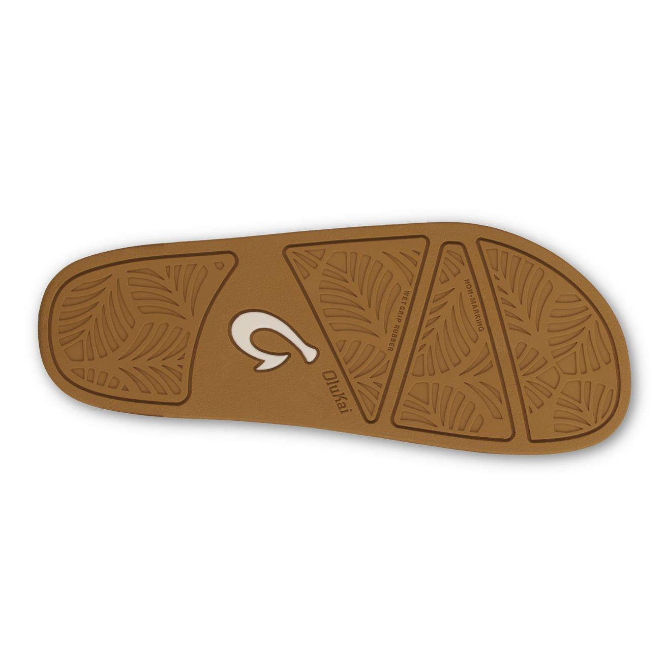 Olukai Kīpe'a Heu Flip Flop Slippers - Tan | Women Warm Weather
