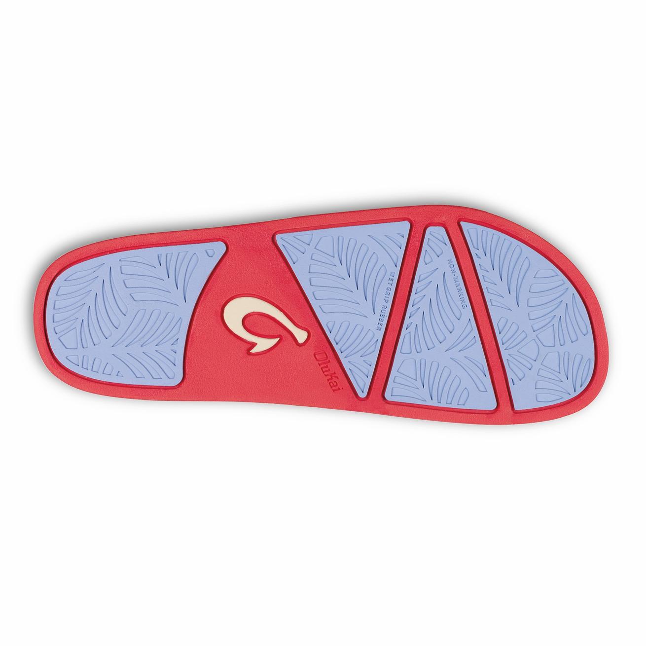 Olukai Kīpuni Slide Sandals - Lehua Flower / Stripe - Color | Women Water-Friendly