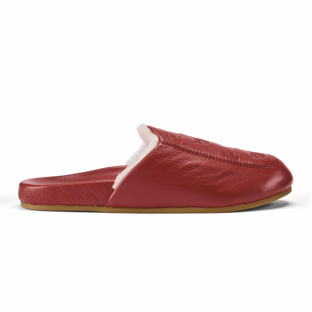 Olukai Kōnea Leather Slipper Mules - Dark Rust | Women Warm Weather