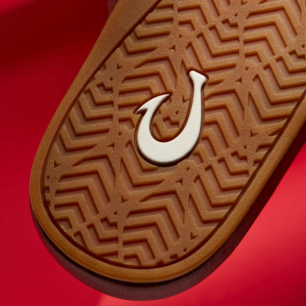 Olukai Kōnea Leather Slipper Mules - Dark Rust | Women Warm Weather