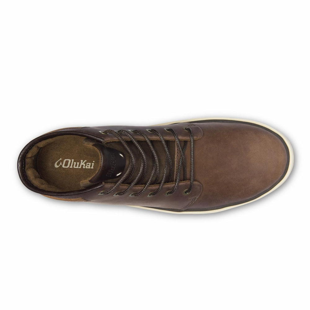 Olukai Kekaha Chukka Boots - Toffee / Off White | Men Leather