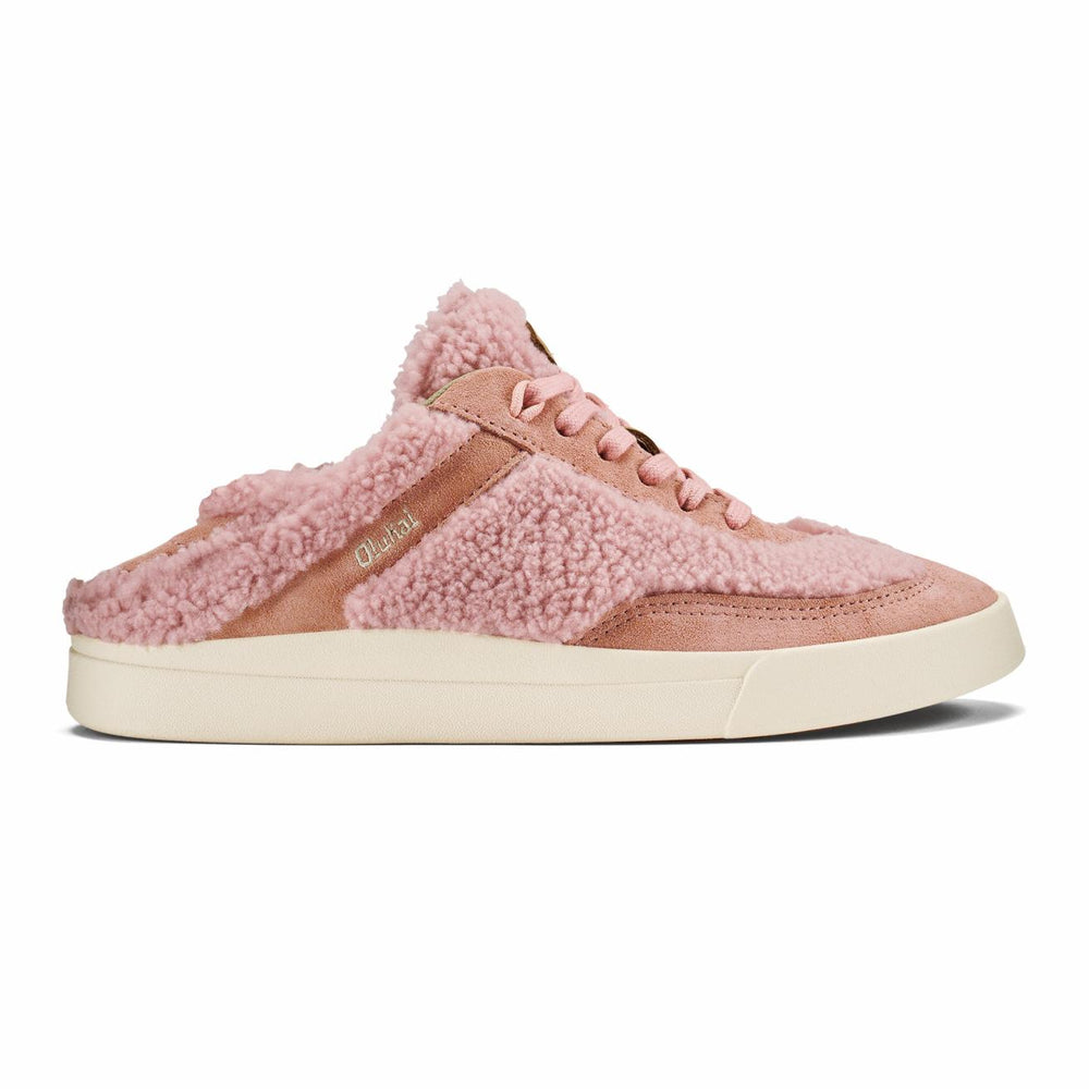 Olukai Kīlea Heu Fuzzy Sneakers - Pink Clay / Cork | Women Sneakers