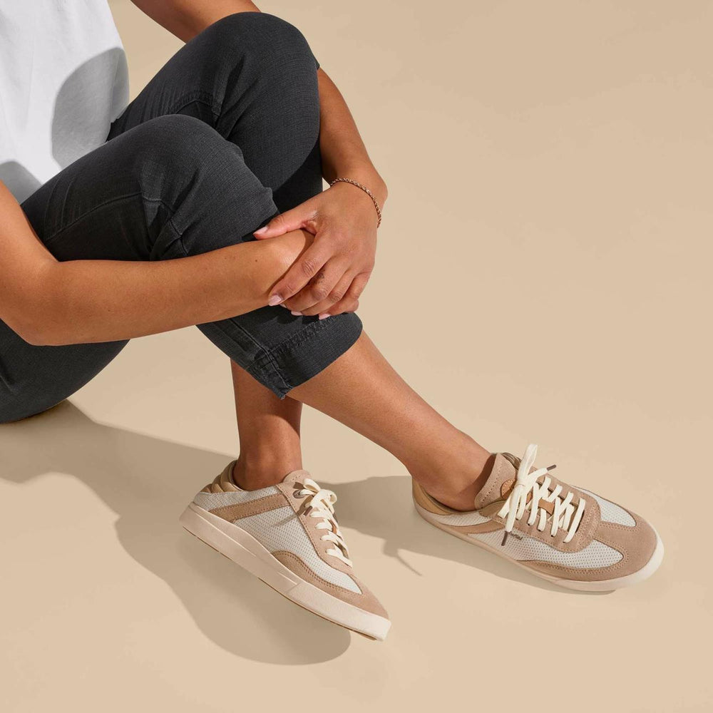 Olukai Kīlea Sneaker Shoes - Tan / Tapa | Women Sneakers