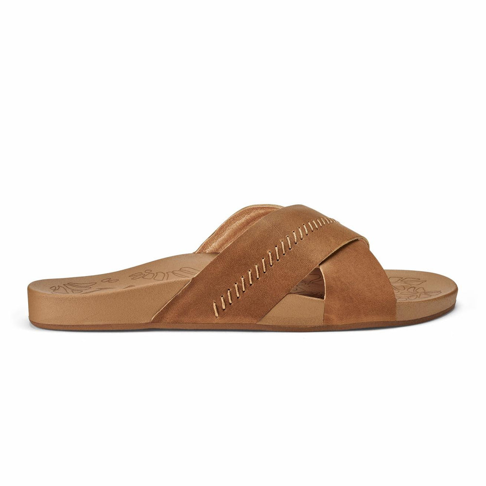 Olukai Kipe‘a ‘Olu Slide Sandals - Sahara | Women Slides