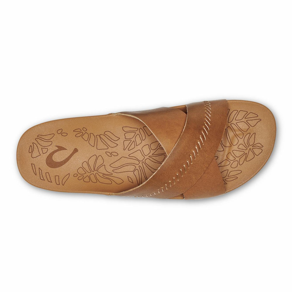 Olukai Kipe‘a ‘Olu Slide Sandals - Sahara | Women Slides