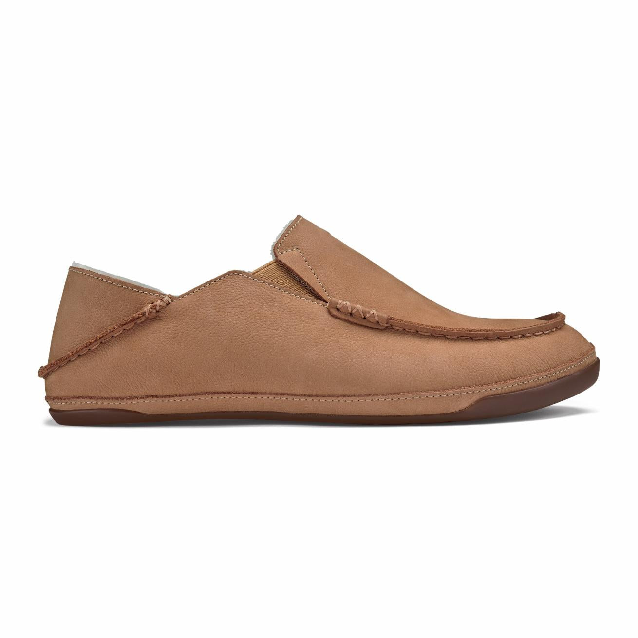 Olukai Kipuka Hulu Leather Slippers - Natural | Men Indoor/Outdoor
