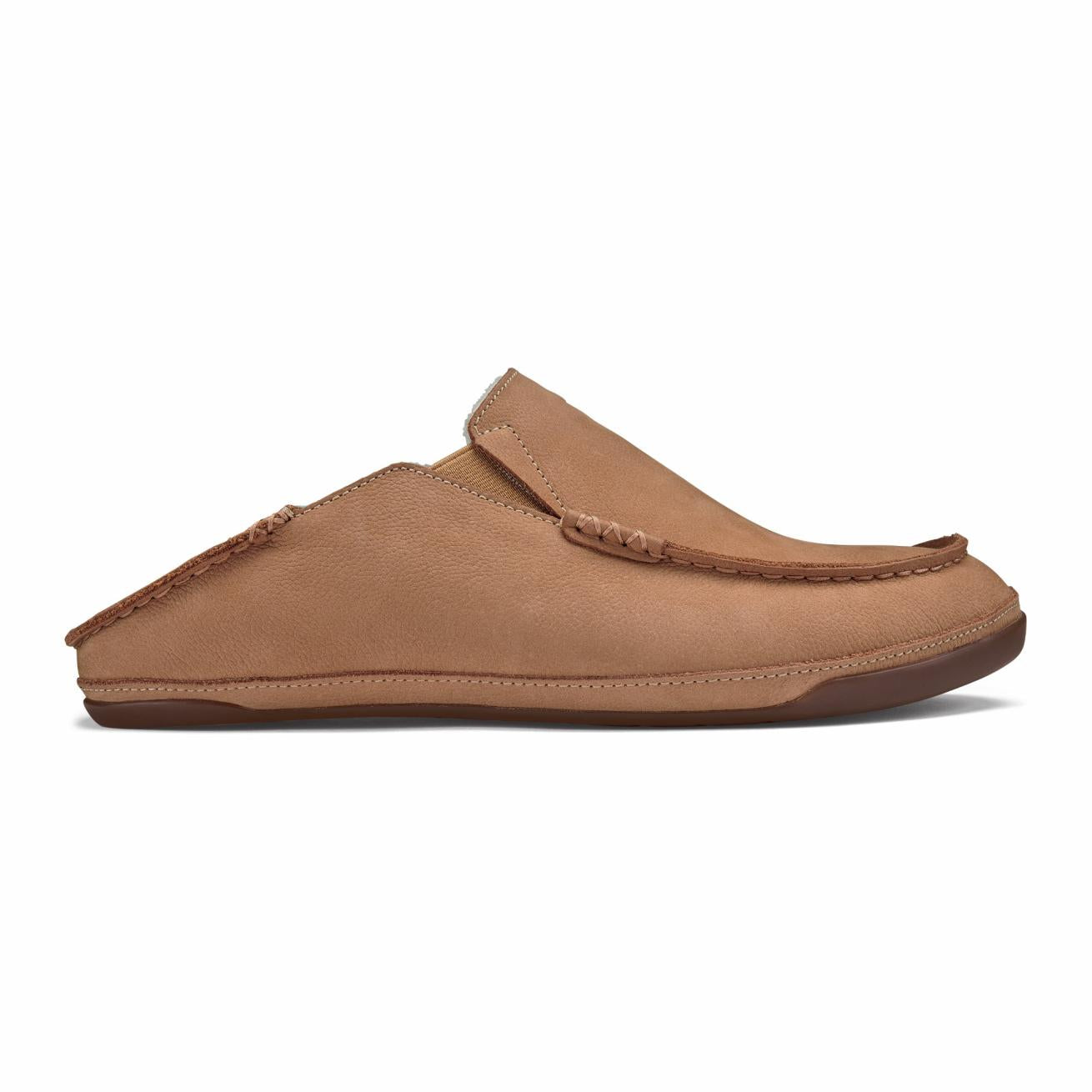 Olukai Kipuka Hulu Leather Slippers - Natural | Men Indoor/Outdoor