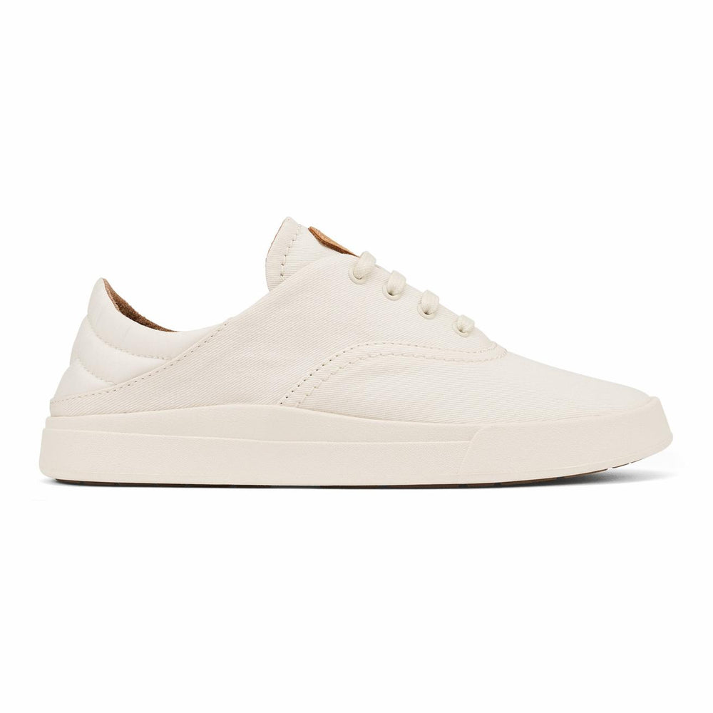 Olukai Kohu Lightweight Canvas Sneakers - Off White | Women Sneakers