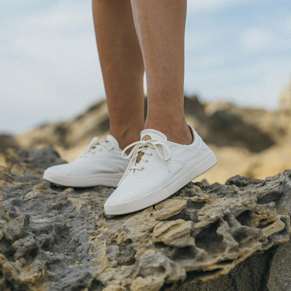 Olukai Kohu Lightweight Canvas Sneakers - Off White | Women Sneakers