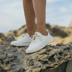 Olukai Kohu Lightweight Canvas Sneakers - Off White | Women Sneakers