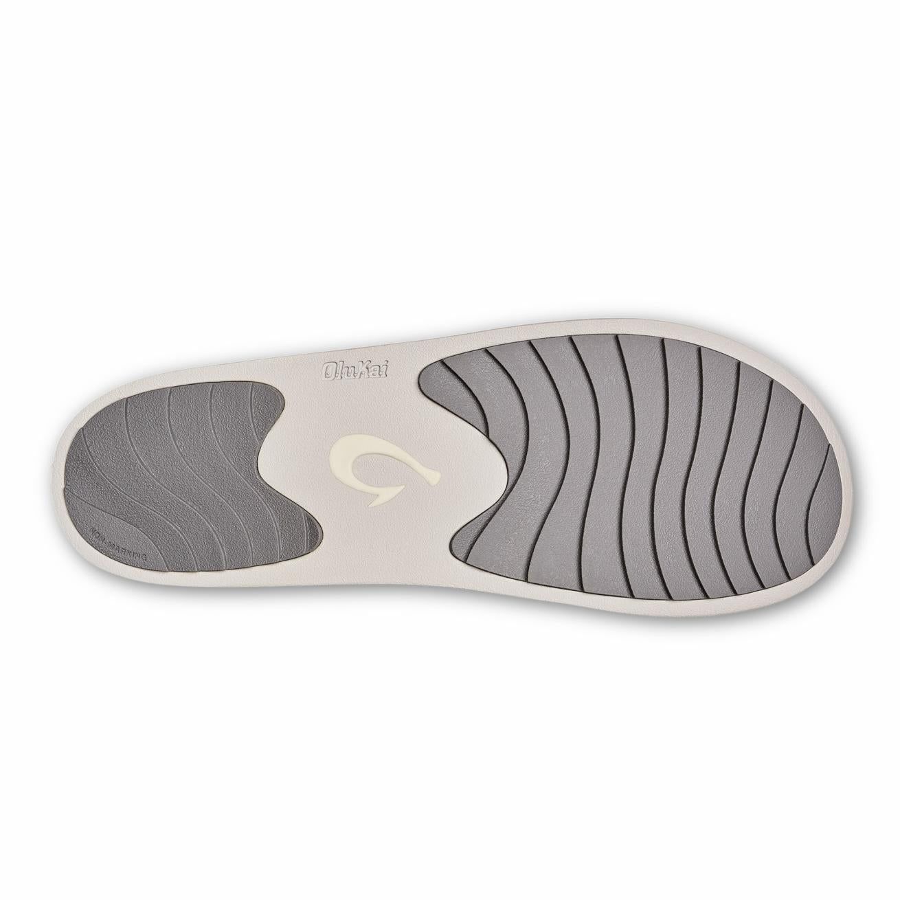 Olukai Ku‘i Fuzzy Slip-On Slippers - Fog | Women Indoor/Outdoor