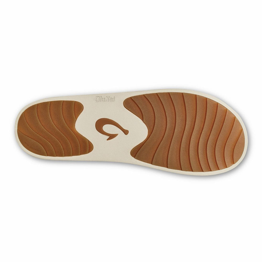 Olukai Ku‘i Slip-On Slippers - Tan / Bone | Women Arch Support