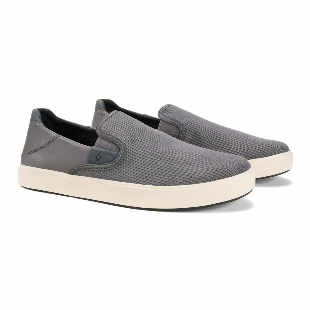 Olukai Lae‘ahi Kapa Slip-On's - Graphite / Dark Shadow | Men Slip-On