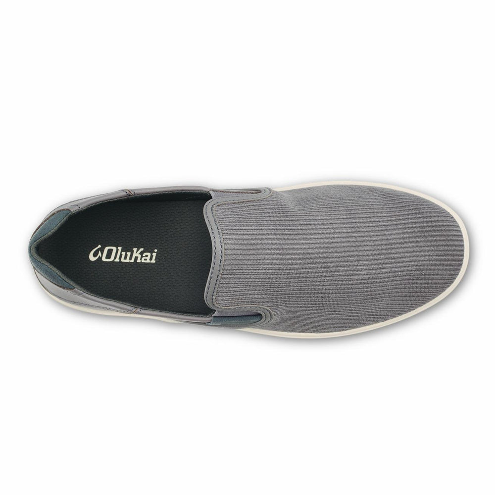 Olukai Lae‘ahi Kapa Slip-On's - Graphite / Dark Shadow | Men Slip-On