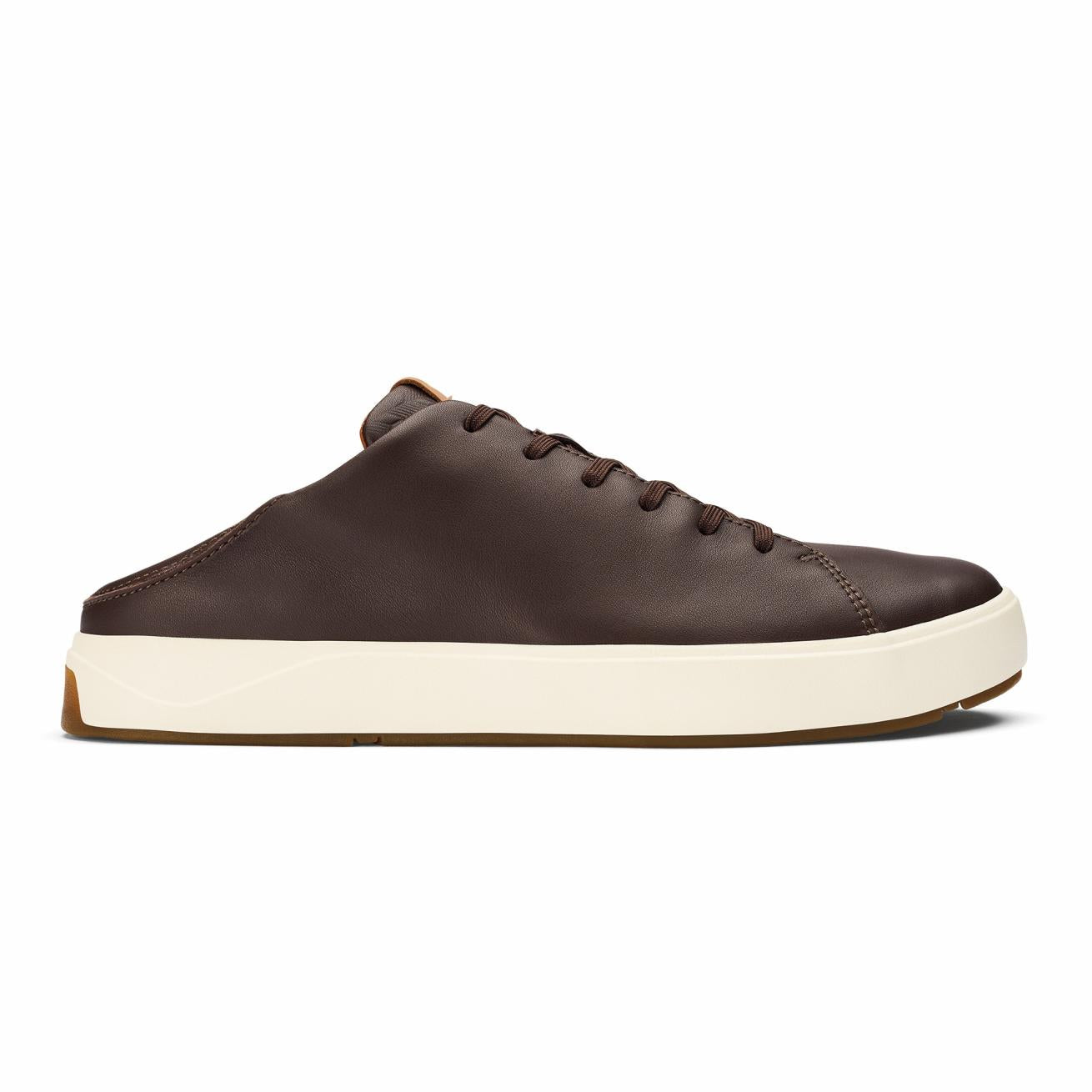 Olukai Lae‘ahi Lī ‘Ili Leather Sneakers - Dark Java | Men Water-Friendly