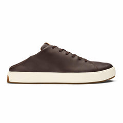 Olukai Lae‘ahi Lī ‘Ili Leather Sneakers - Dark Java | Men Water-Friendly