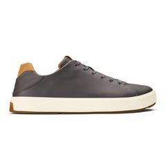 Olukai Lae‘ahi Lī ‘Ili Leather Sneakers - Stone | Men Leather