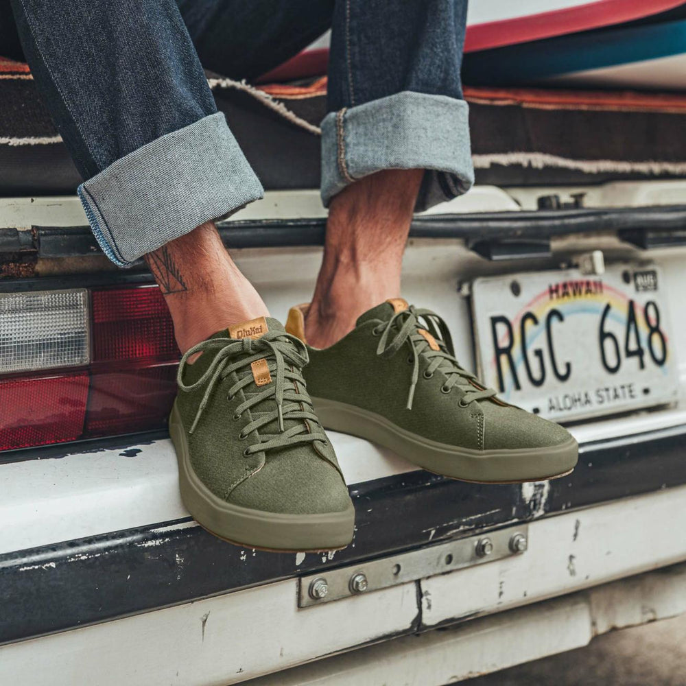 Olukai Lae‘ahi Lī Lightweight Canvas Sneakers - Banyan | Men Sneakers