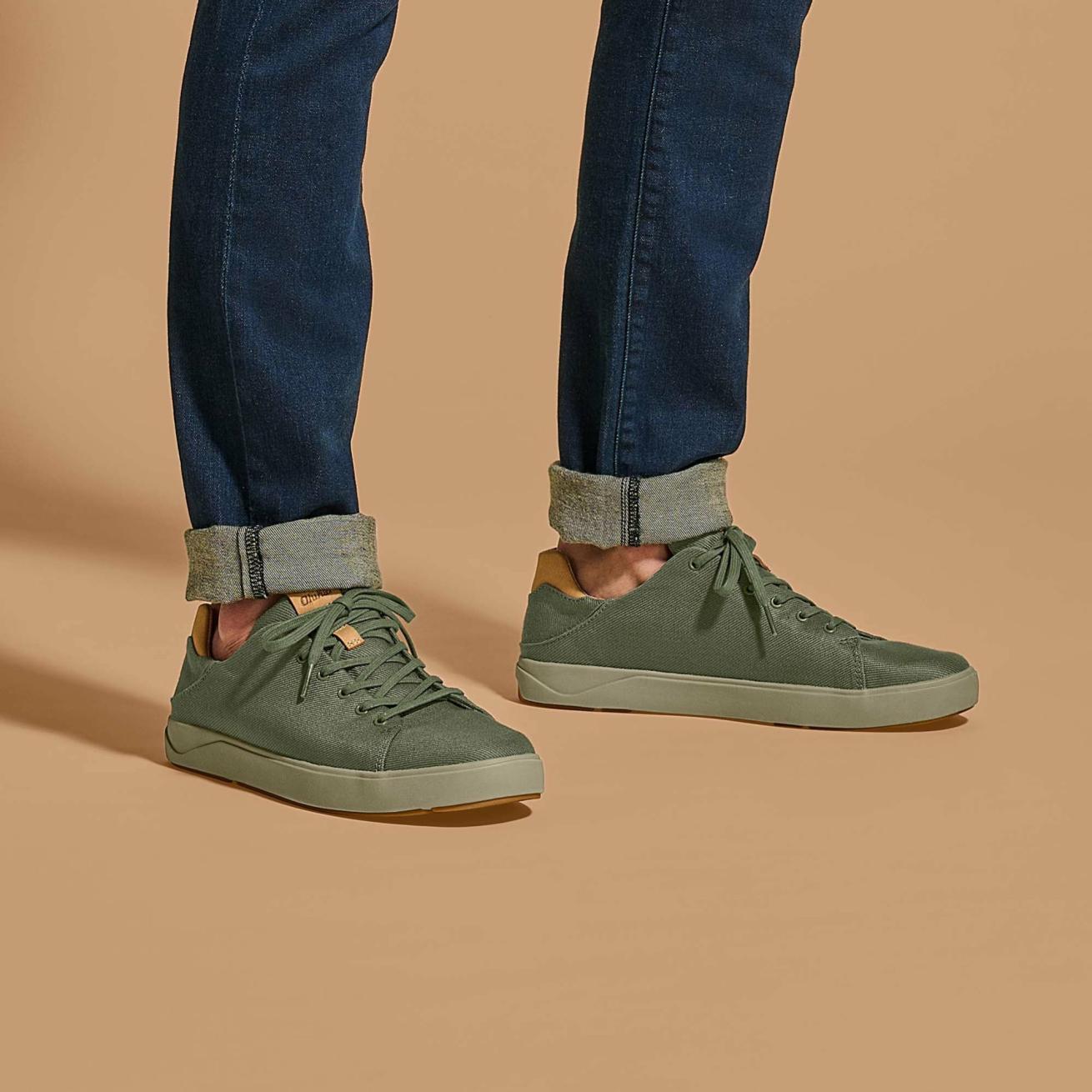 Olukai Lae‘ahi Lī Lightweight Canvas Sneakers - Banyan | Men Sneakers