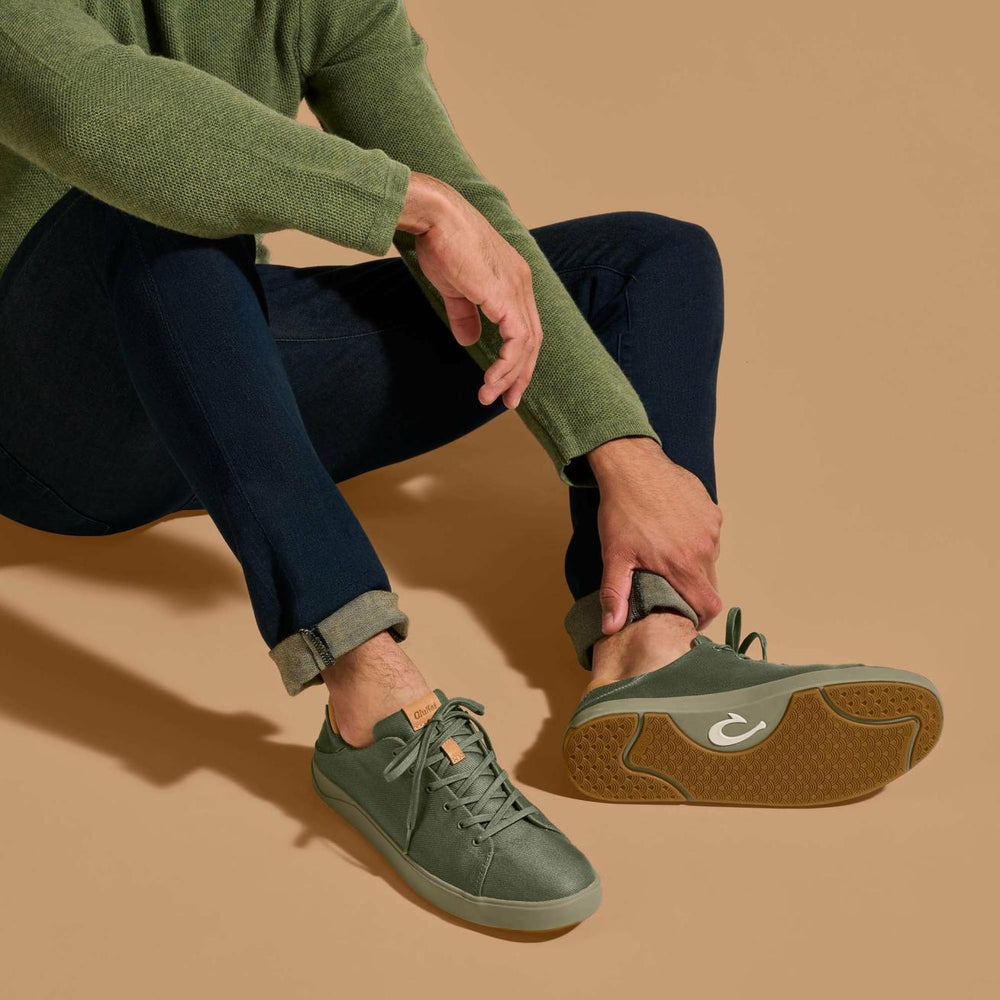 Olukai Lae‘ahi Lī Lightweight Canvas Sneakers - Banyan | Men Sneakers