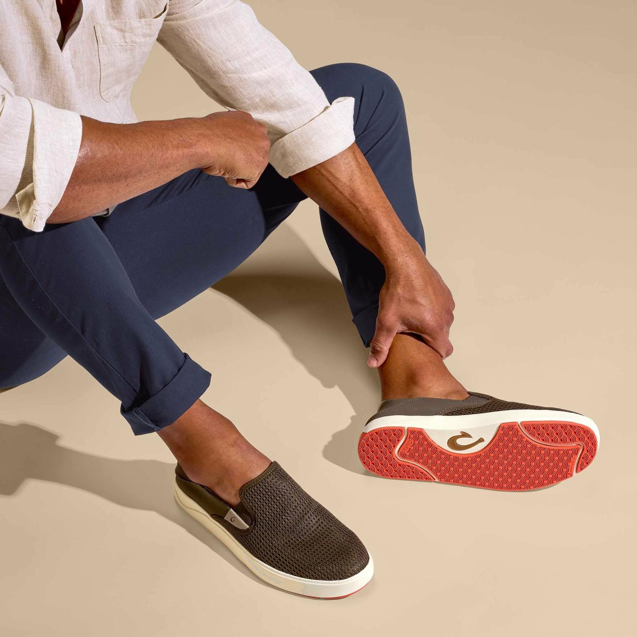 Olukai Lae‘ahi Slip-On Sneakers - Kona | Men Slip-On