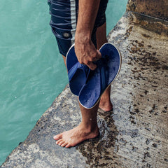 Olukai Leeward Water Ready Beach Sandals - Navy | Men Water-Friendly