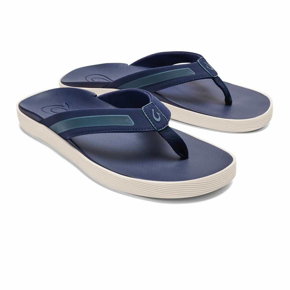 Olukai Leeward Water Ready Beach Sandals - Navy | Men Water-Friendly