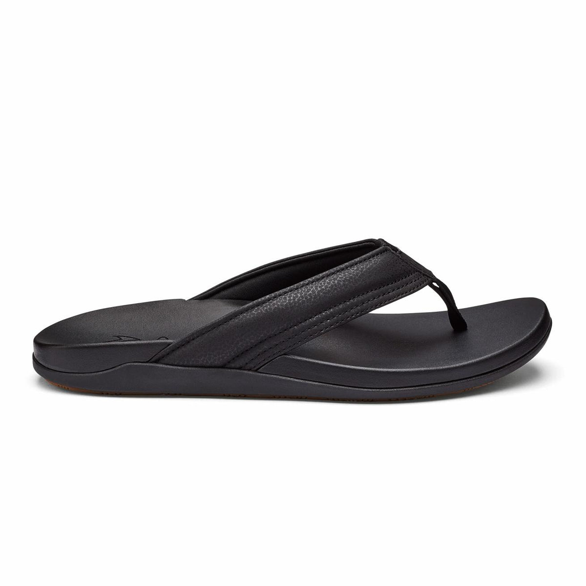 Olukai Maha Recovery Comfortable Beach Sandals - Black | Men Recovery