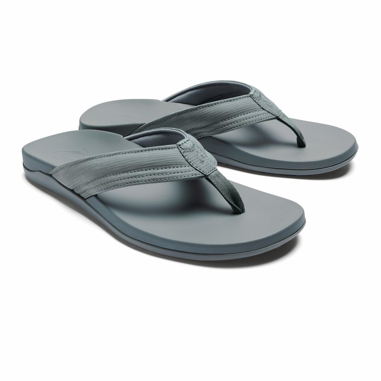 Olukai Maha Recovery Comfortable Beach Sandals - Cooler Grey | Men Water-Friendly