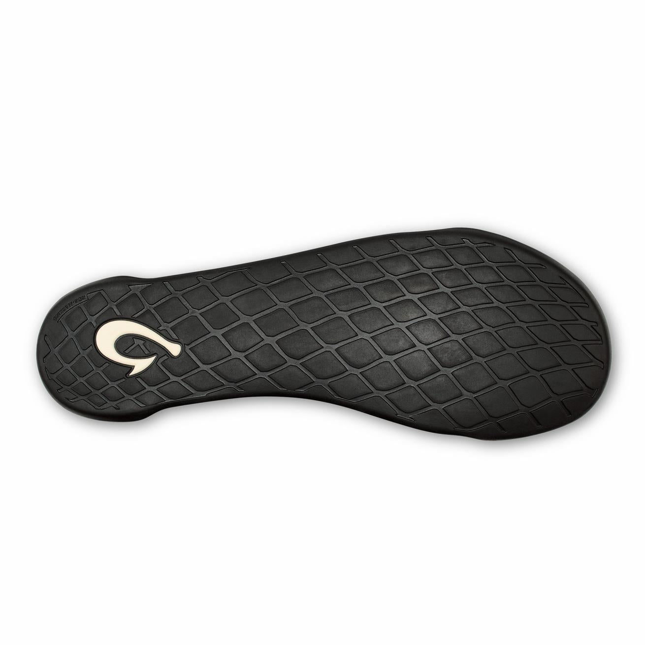 Olukai Mahana Jersey Cotton Slippers - Black | Men Indoor/Outdoor