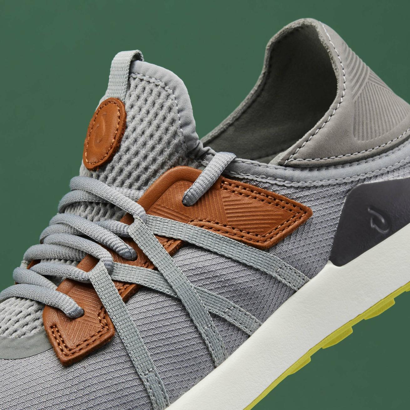 Olukai Manele Breathable Golf Shoes - Poi / Charcoal | Men Golf