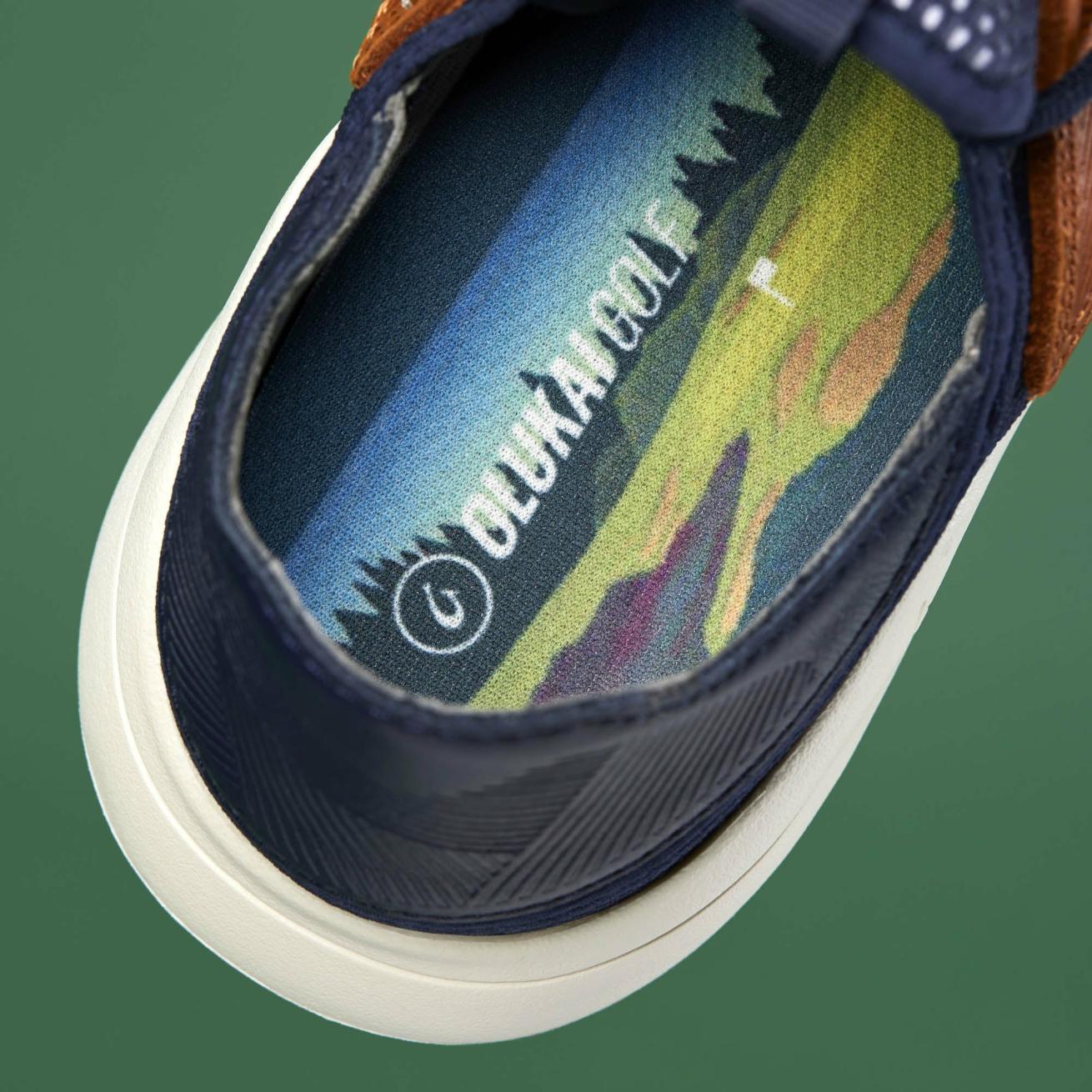 Olukai Manele Breathable Golf Shoes - Trench Blue | Men Golf