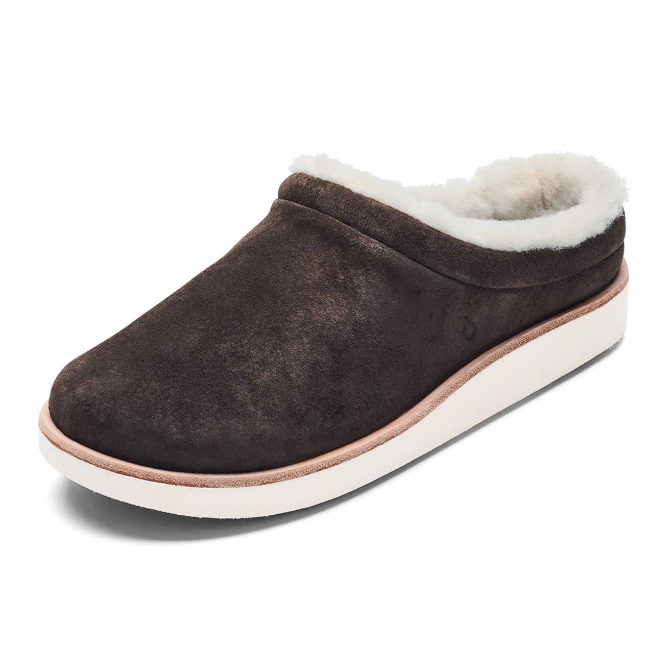 Olukai Mani - Dark Oak / Golden Sand &ndash; OluKai | Women Arch Support