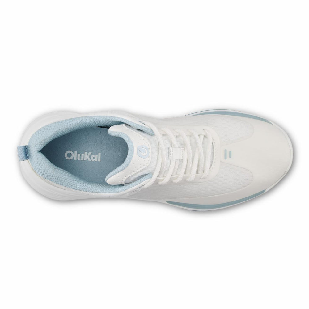 Olukai Mākena Waterproof Golf Shoes - Bright White | Women Golf