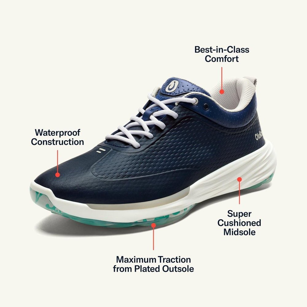 Olukai Mākena Waterproof Golf Shoes - Mood Indigo | Men Golf