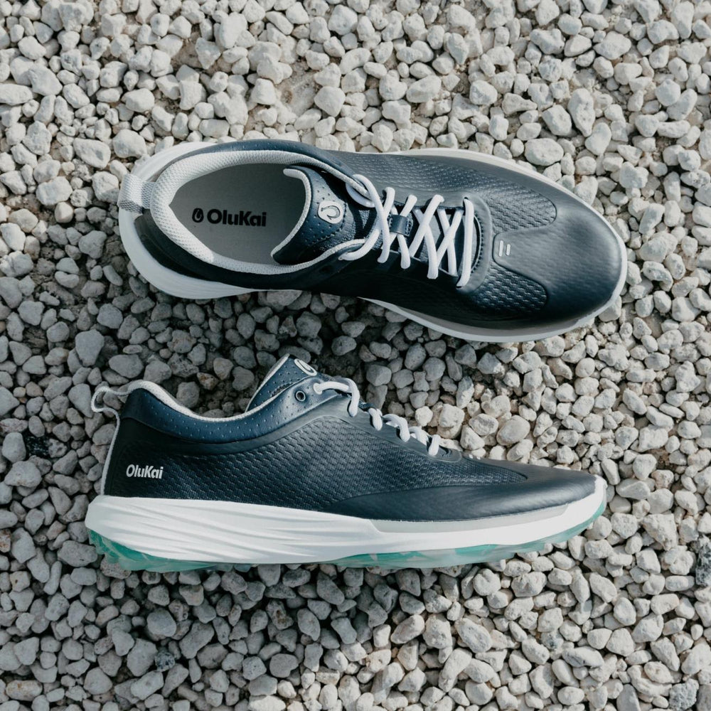Olukai Mākena Waterproof Golf Shoes - Mood Indigo | Men Golf