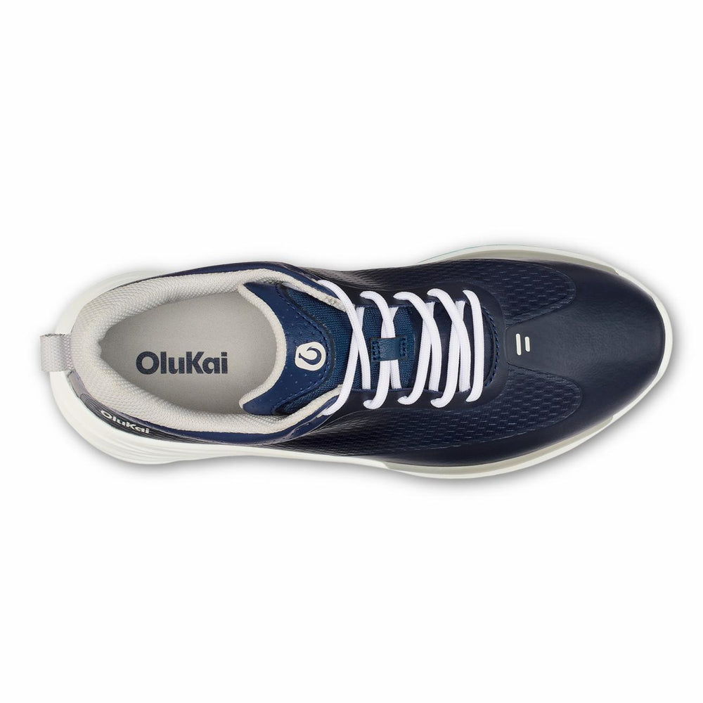 Olukai Mākena Waterproof Golf Shoes - Mood Indigo | Men Golf