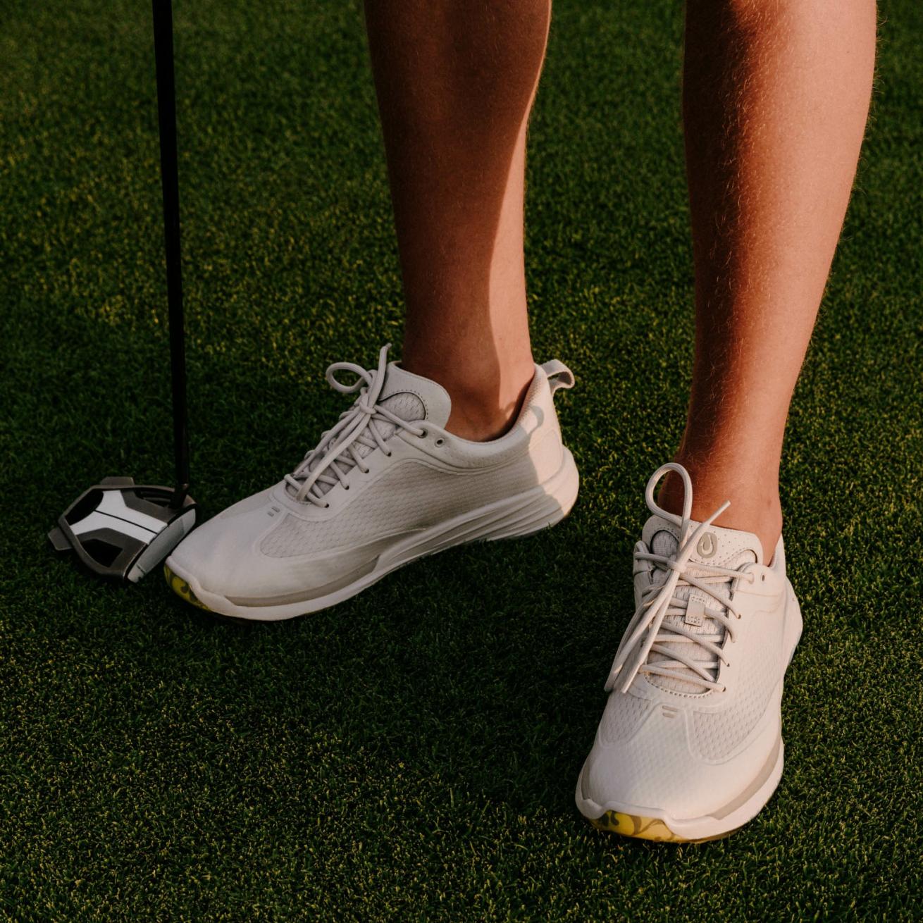 Olukai Mākena Waterproof Golf Shoes - Sterling | Men Golf