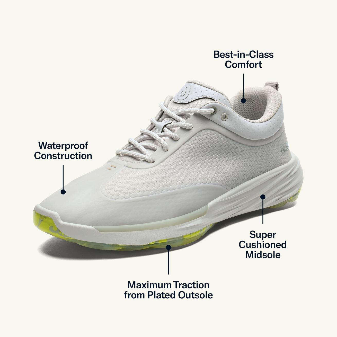 Olukai Mākena Waterproof Golf Shoes - Sterling | Men Golf