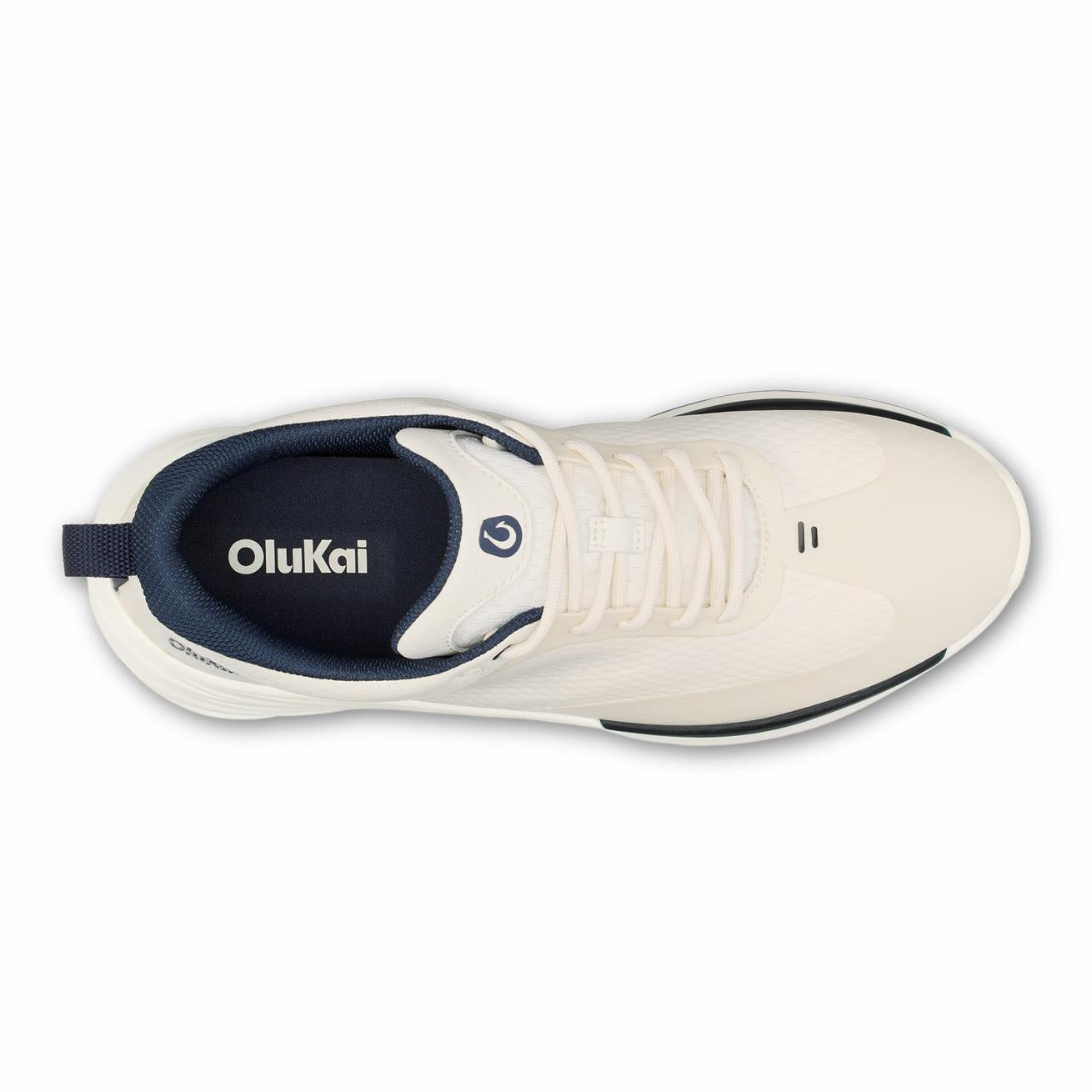 Olukai Mākena Waterproof Golf Shoes - White Sand | Men Golf