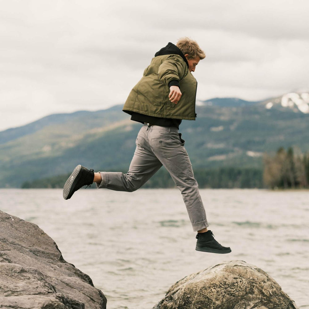 Olukai Mōlina Suede Leather Boots - Lava Rock | Men Leather