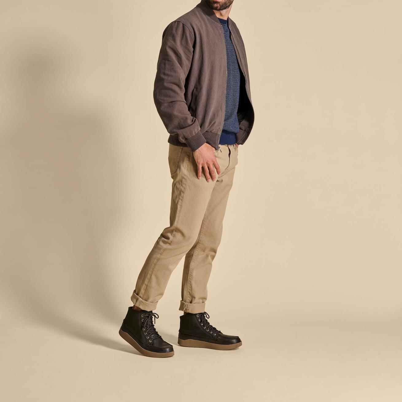 Olukai Mōlina Waterproof Leather Boots - Dark Wood | Men Leather