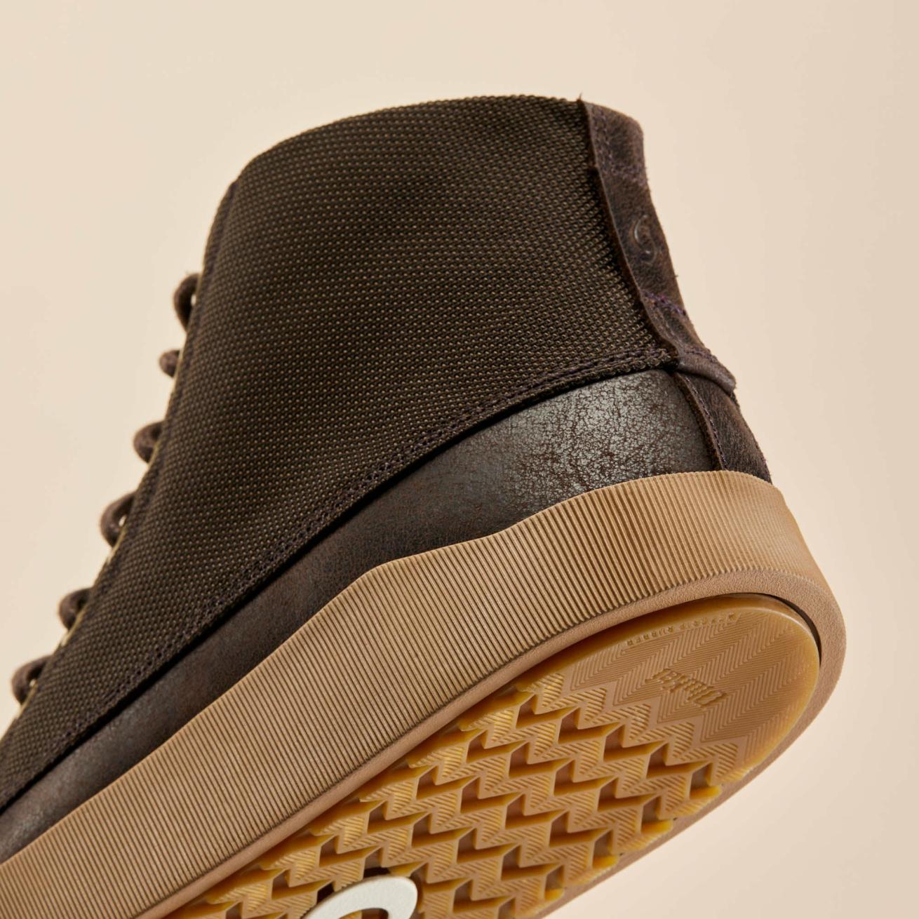 Olukai Mōlina Waterproof Leather Boots - Dark Wood | Men Leather