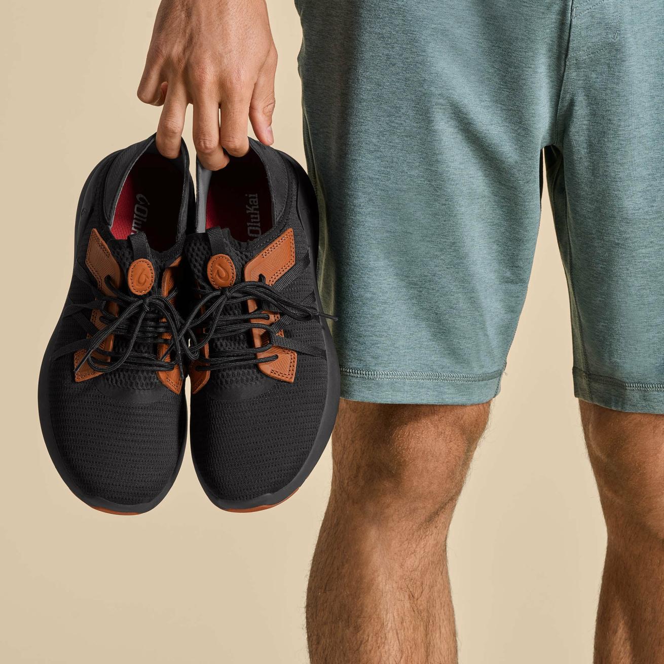 Olukai Mio Lī Athletic Shoes - Lava Rock | Men Trainers