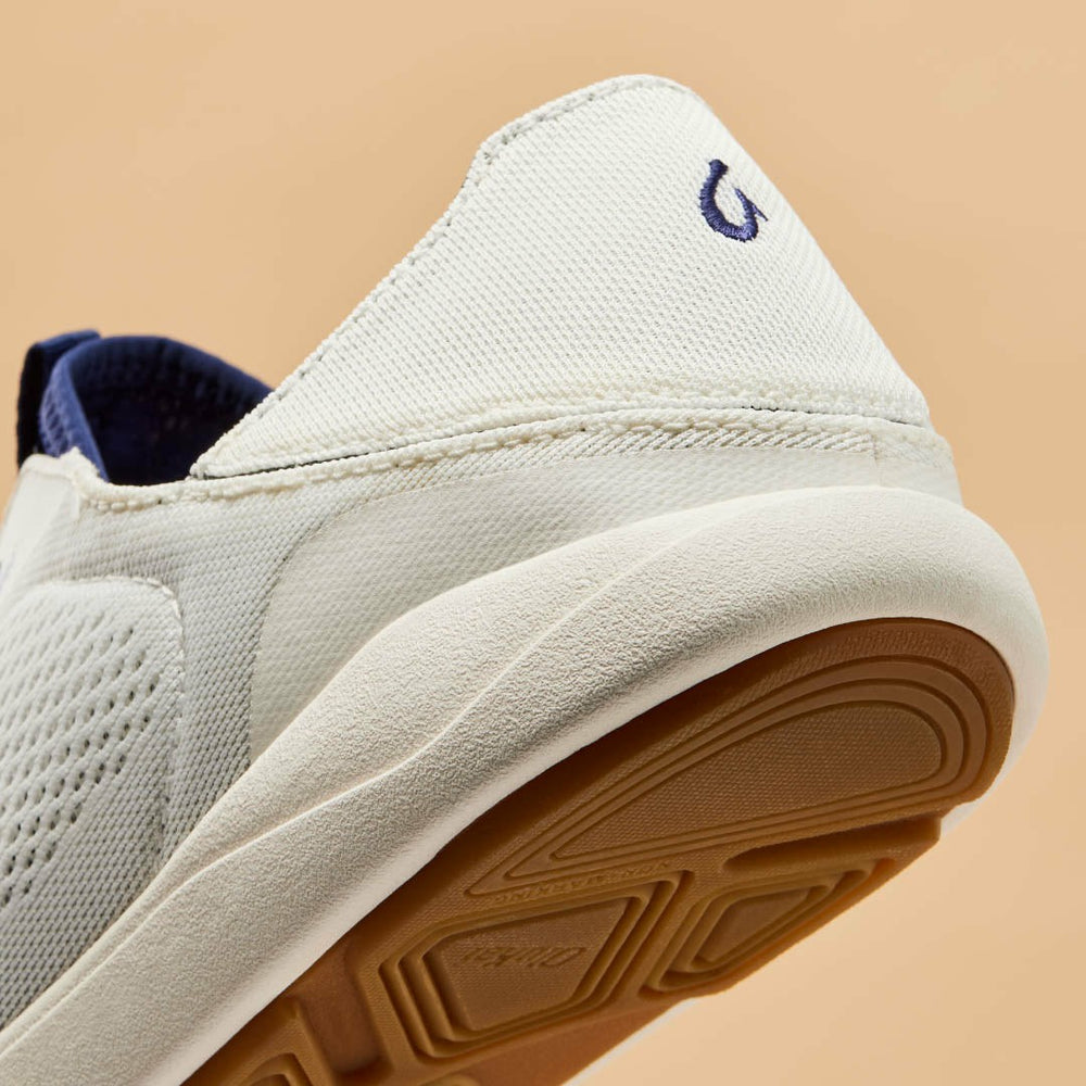 Olukai Moku Pae Boat Shoes - Bright White / Pacifica | Men Boat Shoes